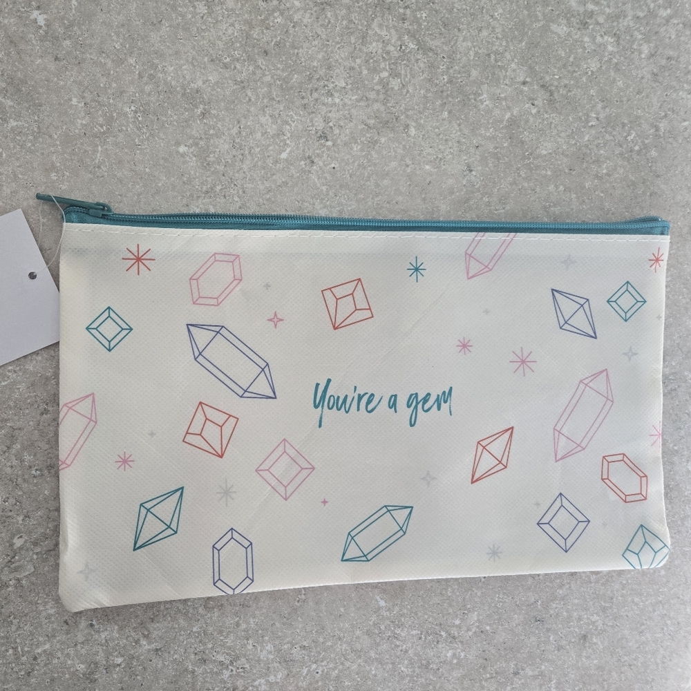 NWT Thrive Causemetics Makeup Bag Pouch 'You're a Gem!'